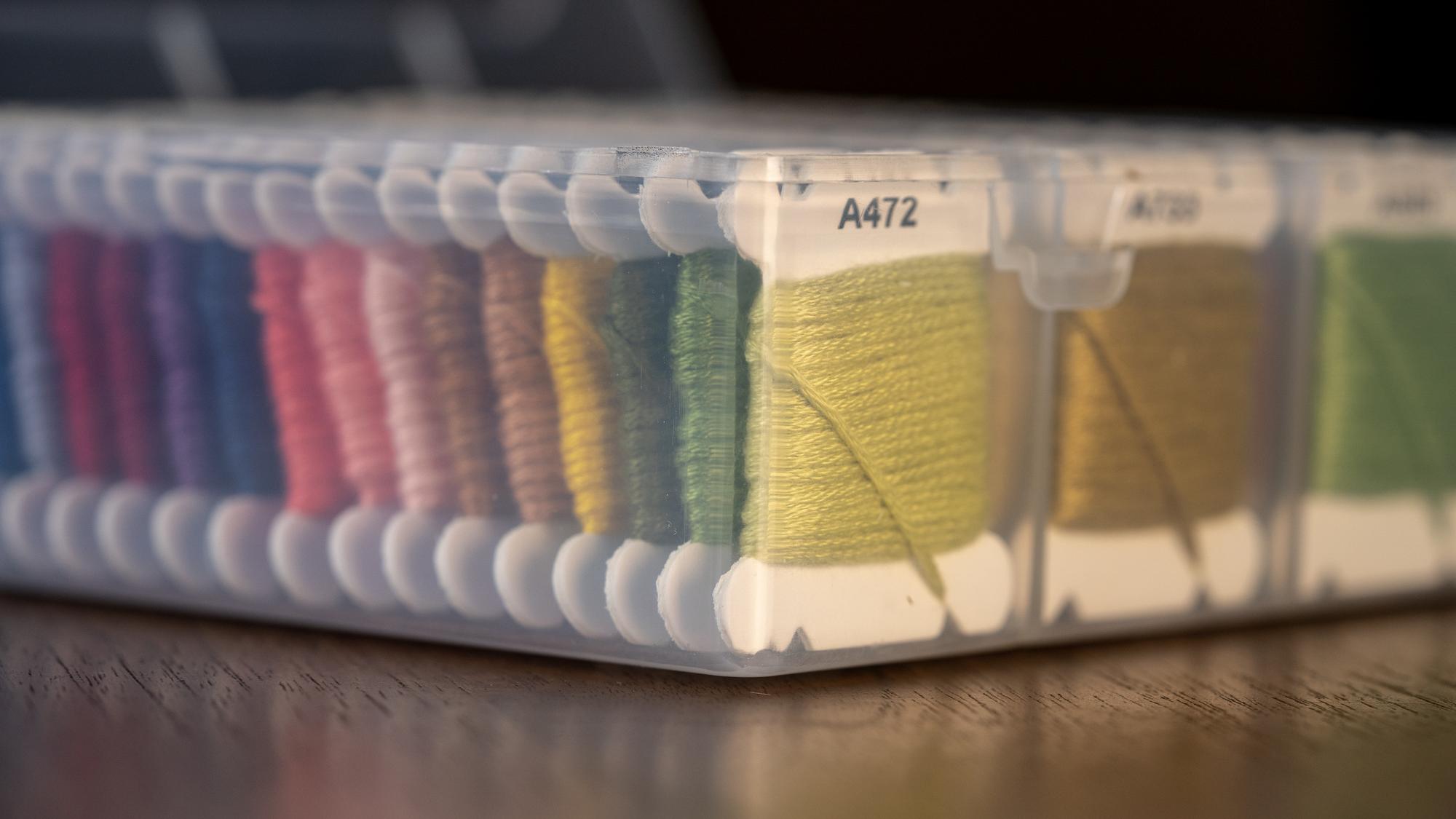 selection of threads and pricing samples
